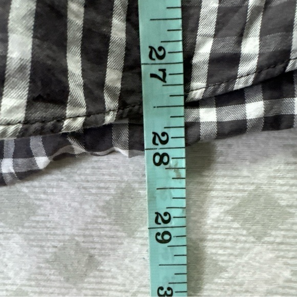 Original Penguin Mens 16 34/35 Gray White Check Plaid Slim Fit Dress Shirt - Picture 6 of 7